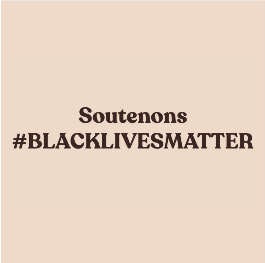 Illustration article Collab For Love PTIT CON. Soutenons #BLACKLIVESMATTER