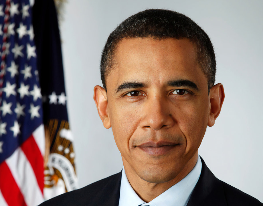 Photo illustration Barack Obama, un gaucher de ptit con
